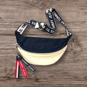 Tommy Hilfiger Navy and Cream Crossbody Bag